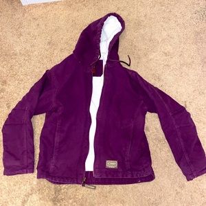 Warm Schmidt workwear purple jacket